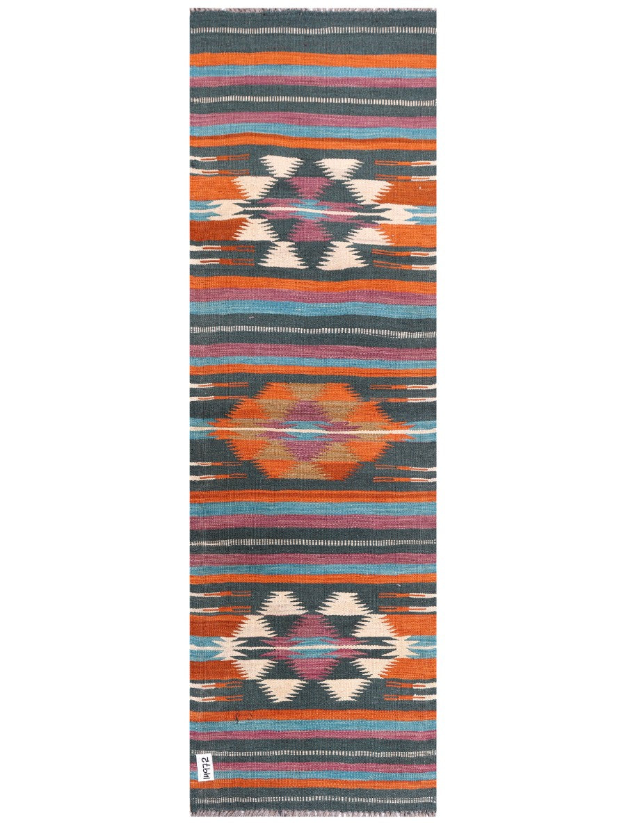 Maimana Afghanistan Kilim Rug - 198 x62 cm - Handmade