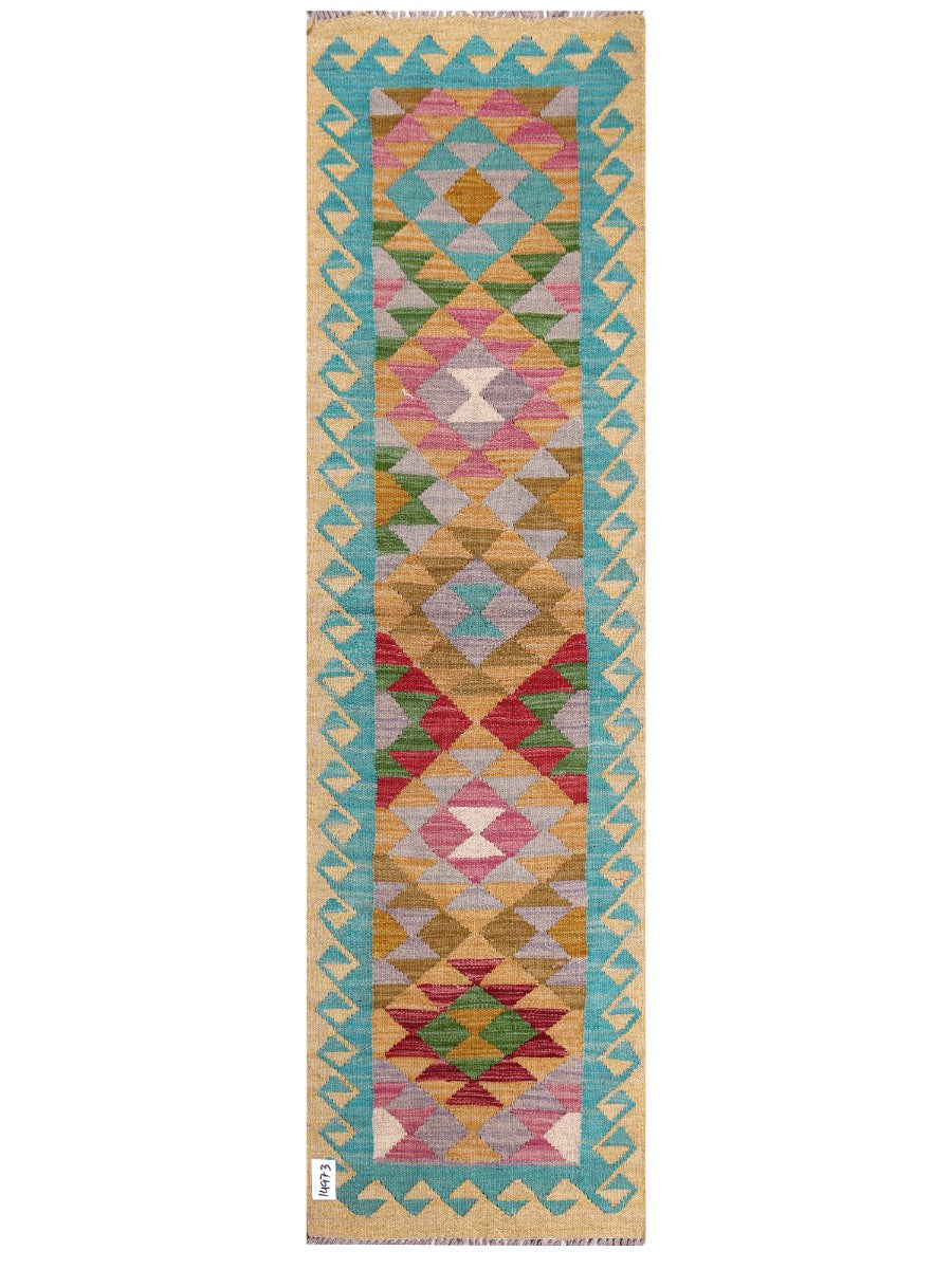 Maimana Afghanistan Kilim Rug - 195 x55 cm - Handmade