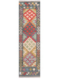 Maimana Afghanistan Kilim Rug - 206 x59 cm - Handmade