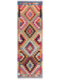 Maimana Afghanistan Kilim Rug - 199 x66 cm - Handmade