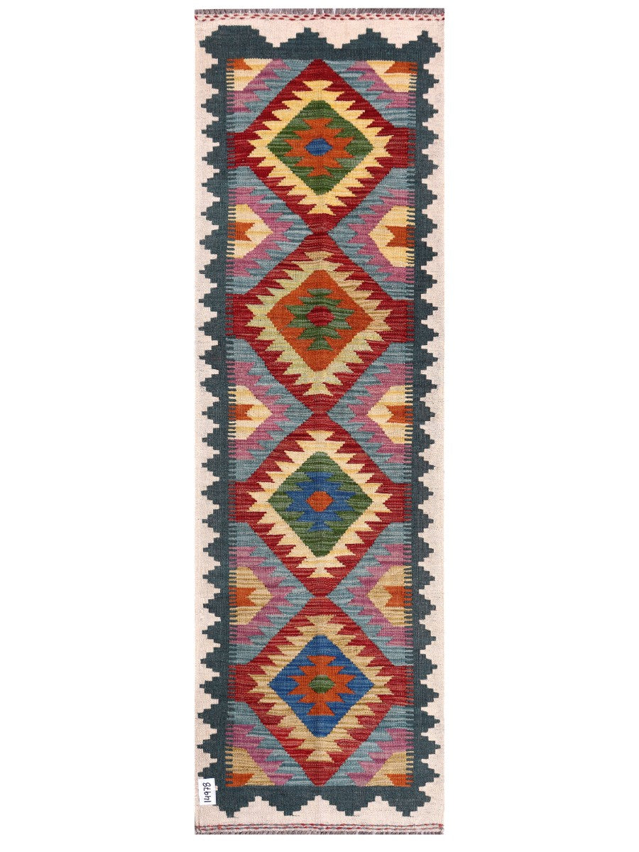 Maimana Afghanistan Kilim Rug - 200 x62 cm - Handmade