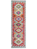 Maimana Afghanistan Kilim Rug - 201 x63 cm - Handmade