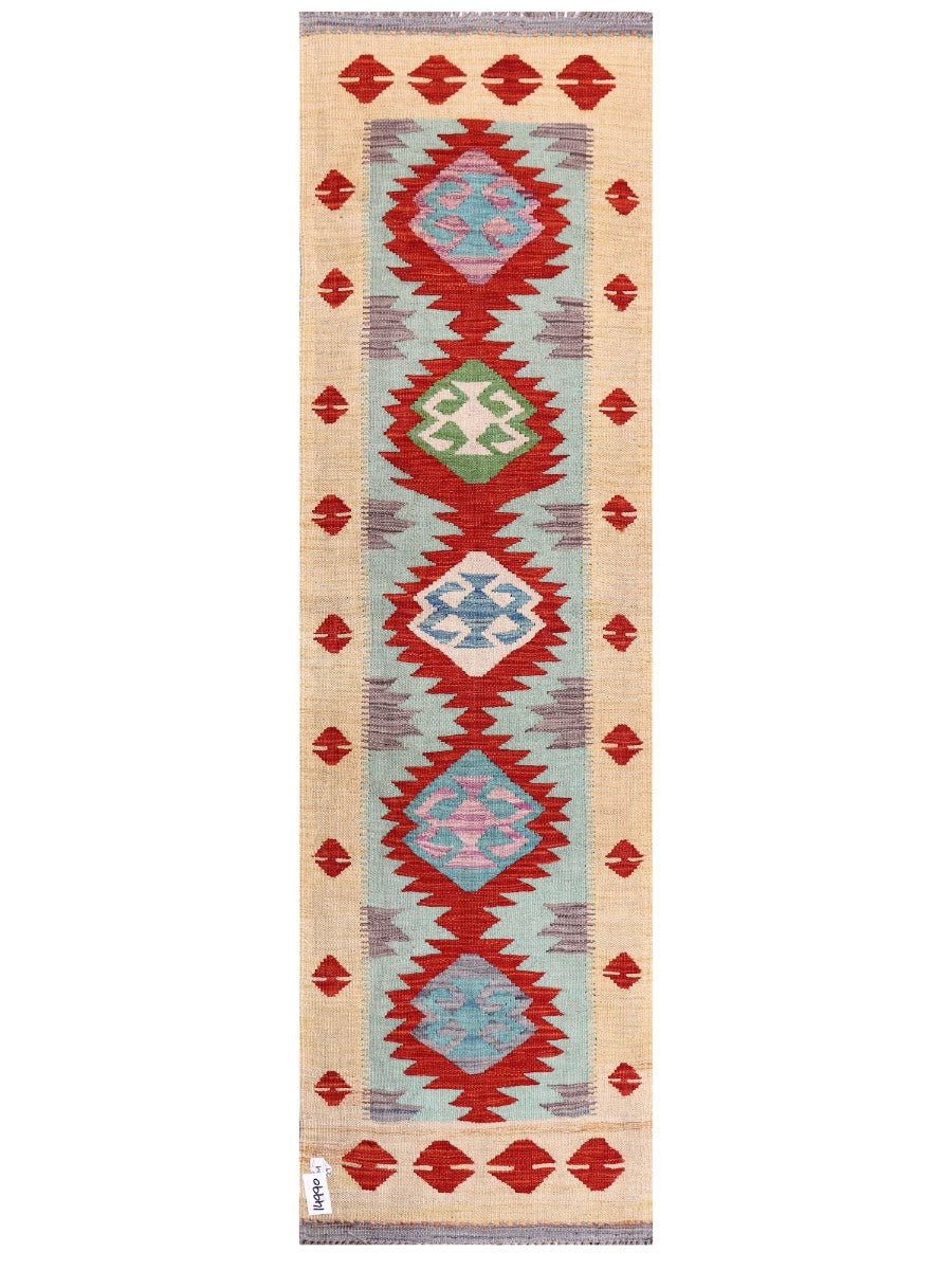 Maimana Afghanistan Kilim Rug - 196 x58 cm - Handmade