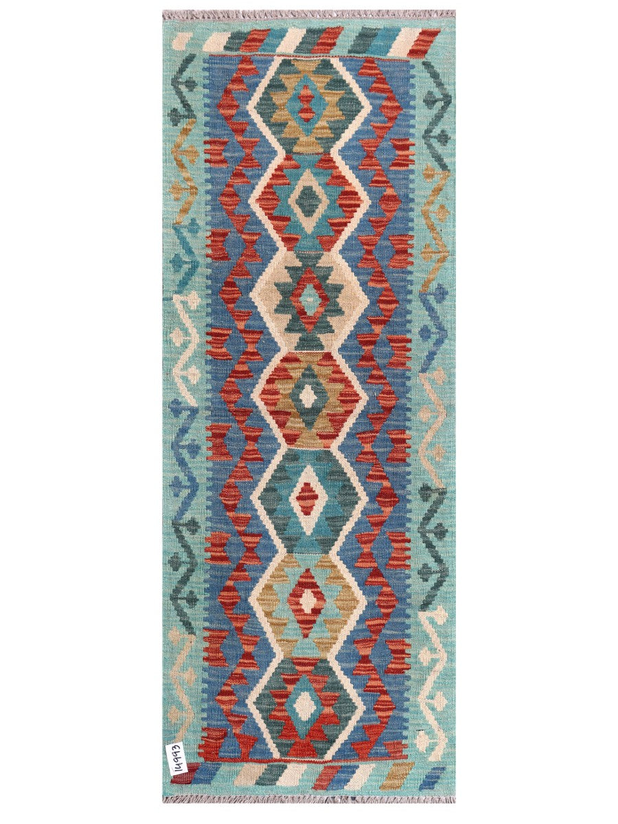 Maimana Afghanistan Kilim Rug - 168 x64 cm - Handmade