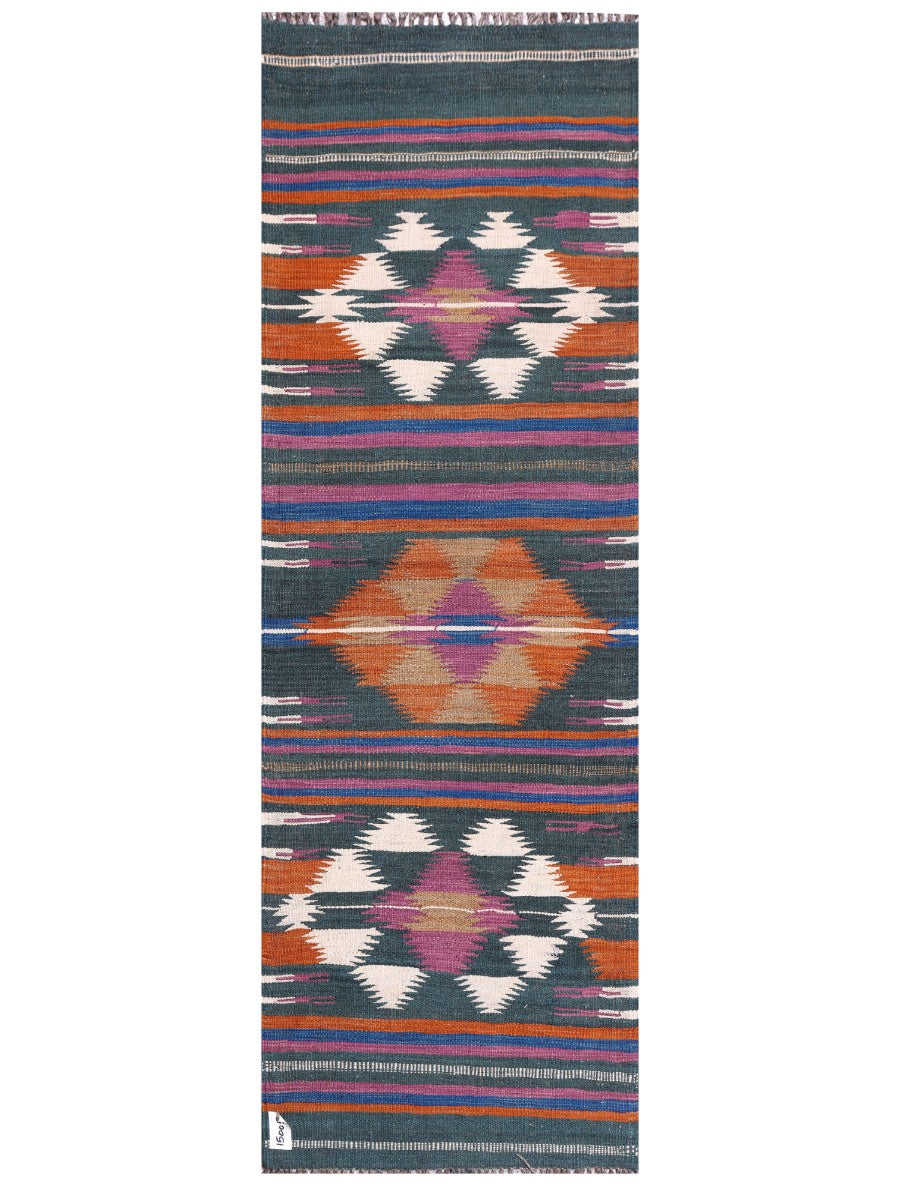 Maimana Afghanistan Kilim Rug - 197 x66 cm - Handmade