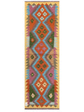 Maimana Afghanistan Kilim Rug - 198 x65 cm - Handmade