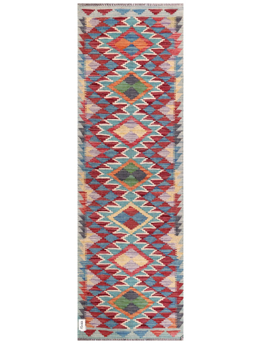 Maimana Afghanistan Kilim Rug - 197 x64 cm - Handmade