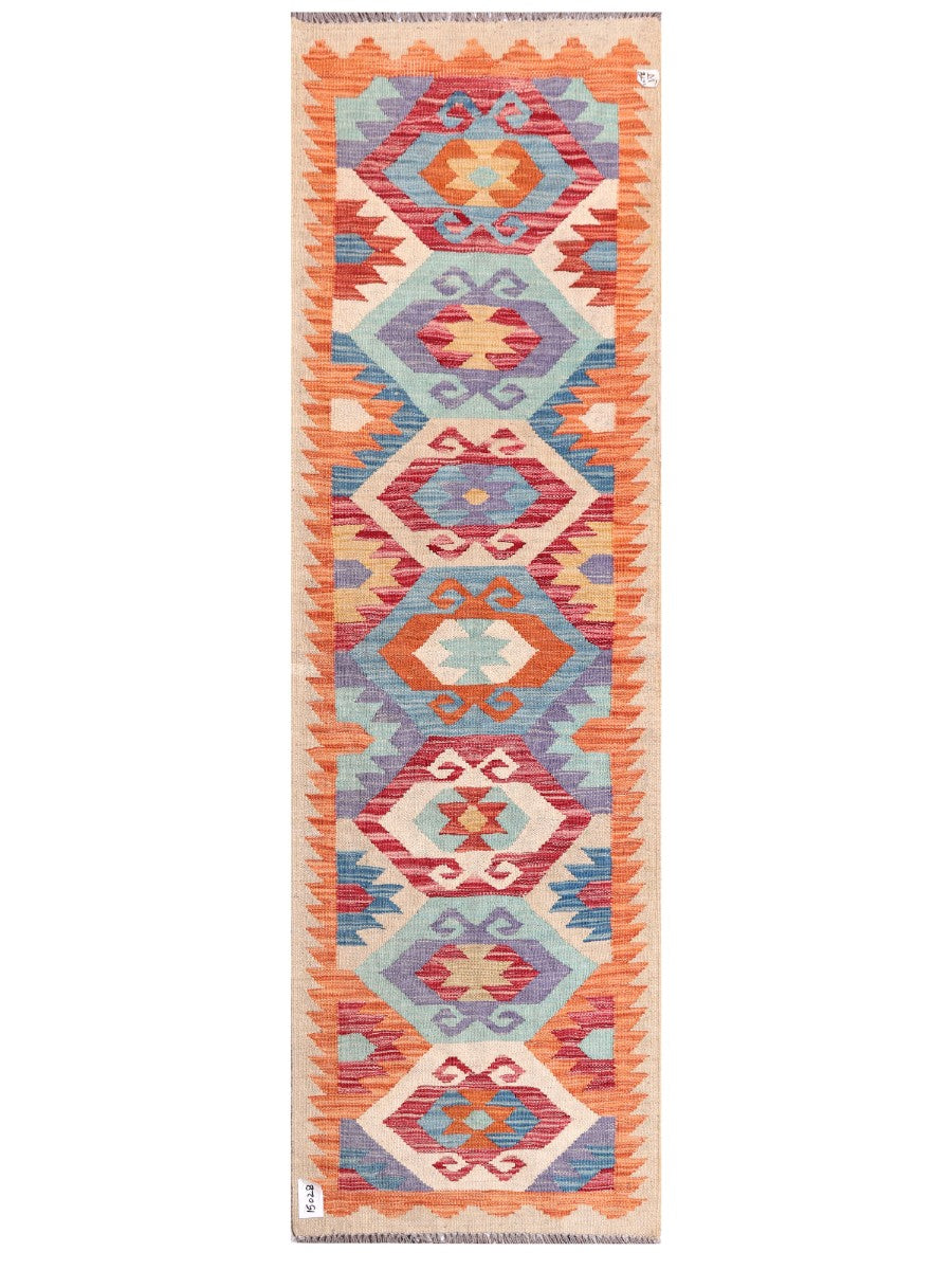 Maimana Afghanistan Kilim Rug - 194 x60 cm - Handmade