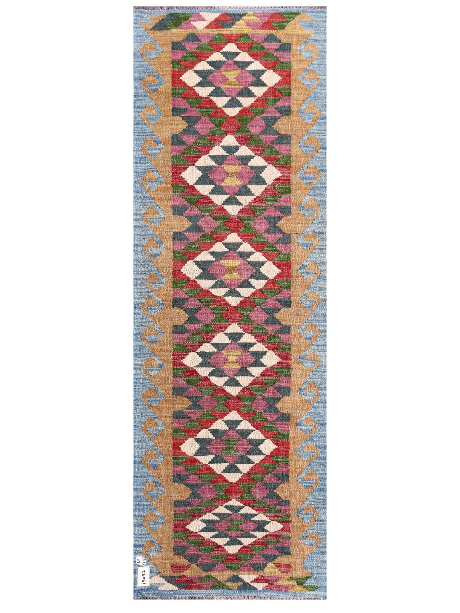 Maimana Afghanistan Kilim Rug - 198 x66 cm - Handmade