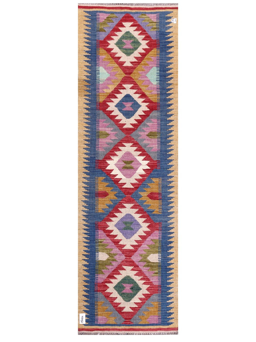 Maimana Afghanistan Kilim Rug - 199 x62 cm - Handmade