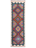 Maimana Afghanistan Kilim Rug - 197 x64 cm - Handmade