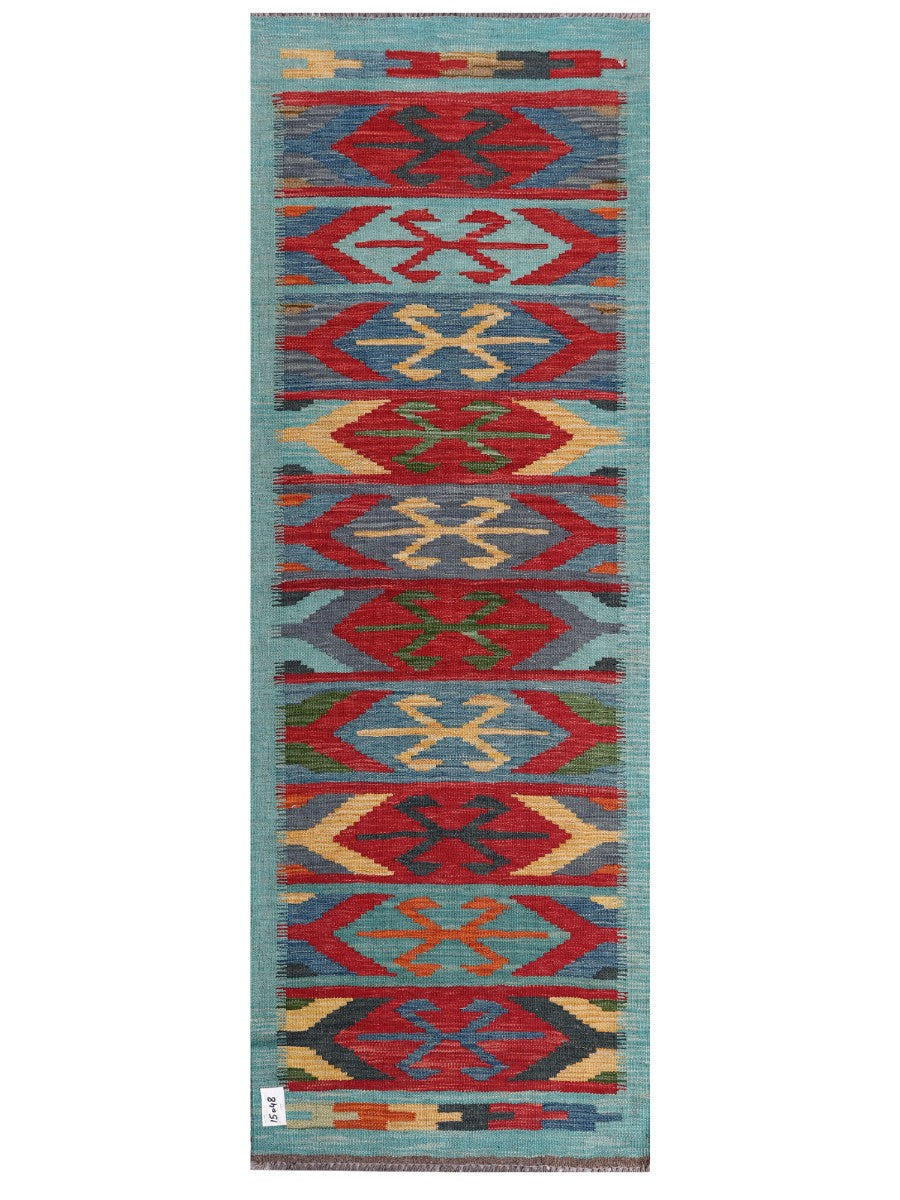 Maimana Afghanistan Kilim Rug - 197 x70 cm - Handmade