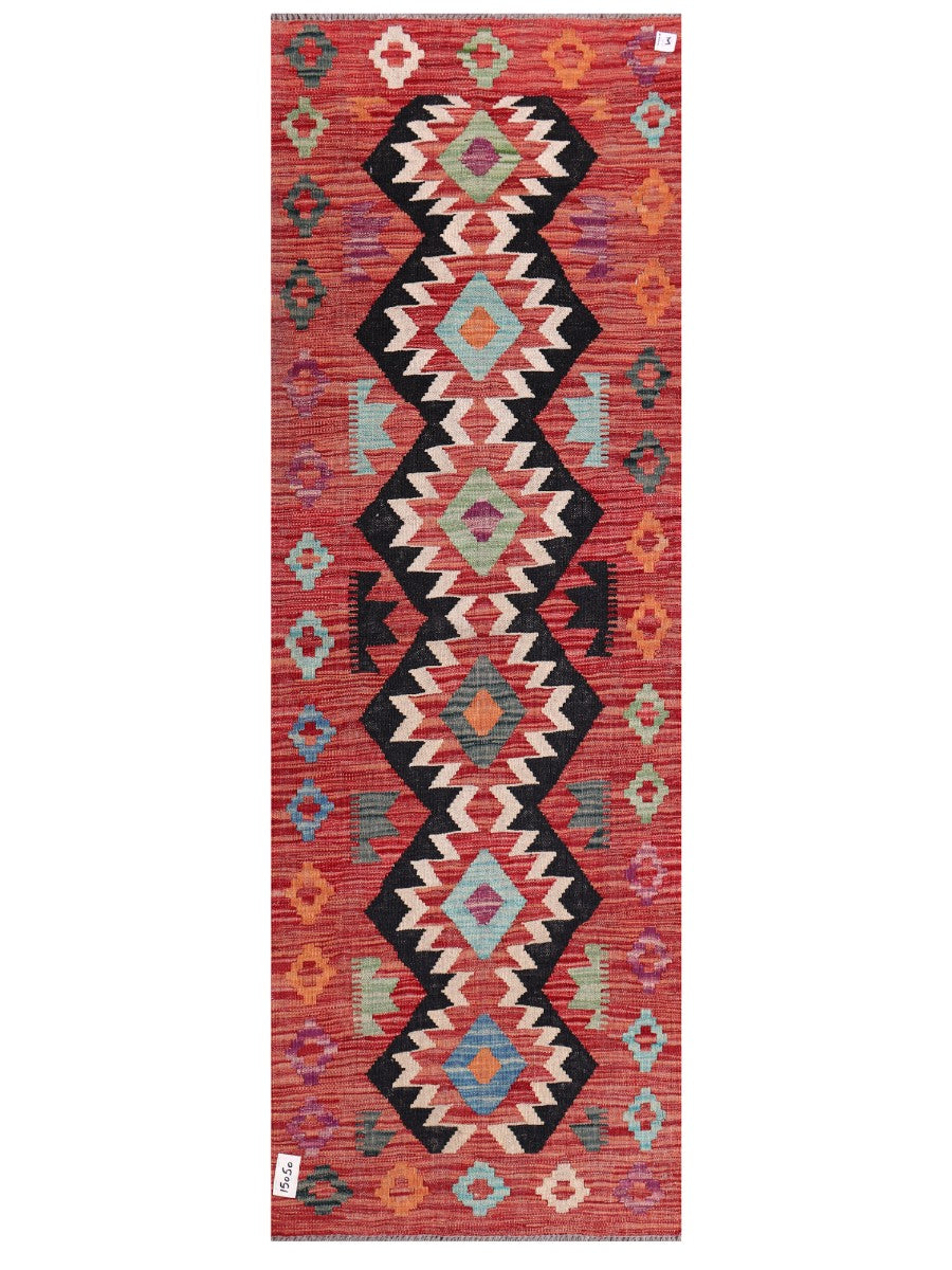 Maimana Afghanistan Kilim Rug - 197 x68 cm - Handmade