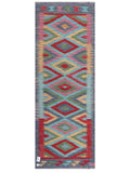 Maimana Afghanistan Kilim Rug - 199 x73 cm - Handmade