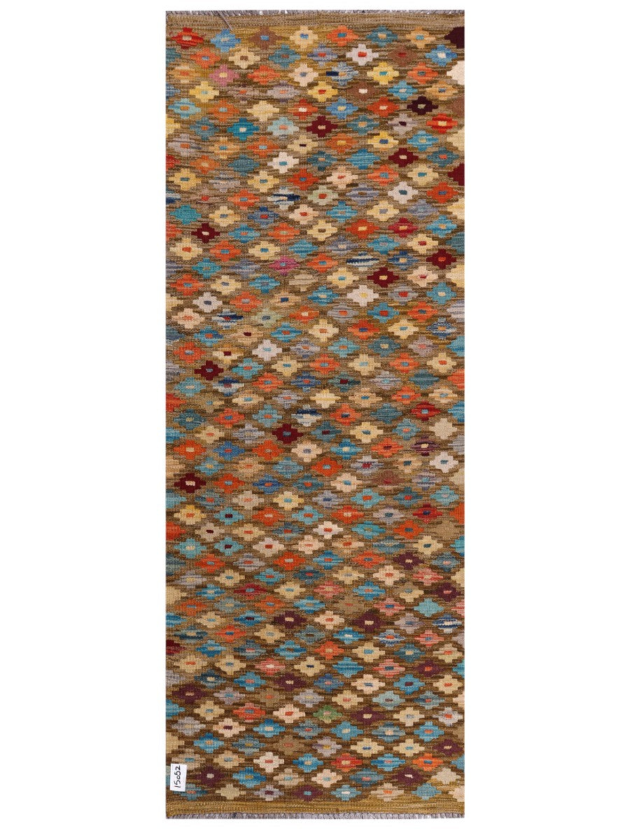 Maimana Afghanistan Kilim Rug - 198 x75 cm - Handmade