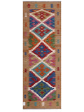 Maimana Afghanistan Kilim Rug - 196 x71 cm - Handmade