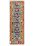 Maimana Afghanistan Kilim Rug - 204 x71 cm - Handmade
