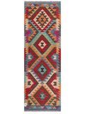 Maimana Afghanistan Kilim Rug - 201 x69 cm - Handmade