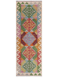 Maimana Afghanistan Kilim Rug - 199 x71 cm - Handmade