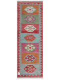 Maimana Afghanistan Kilim Rug - 201 x68 cm - Handmade