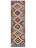Maimana Afghanistan Kilim Rug - 202 x65 cm - Handmade