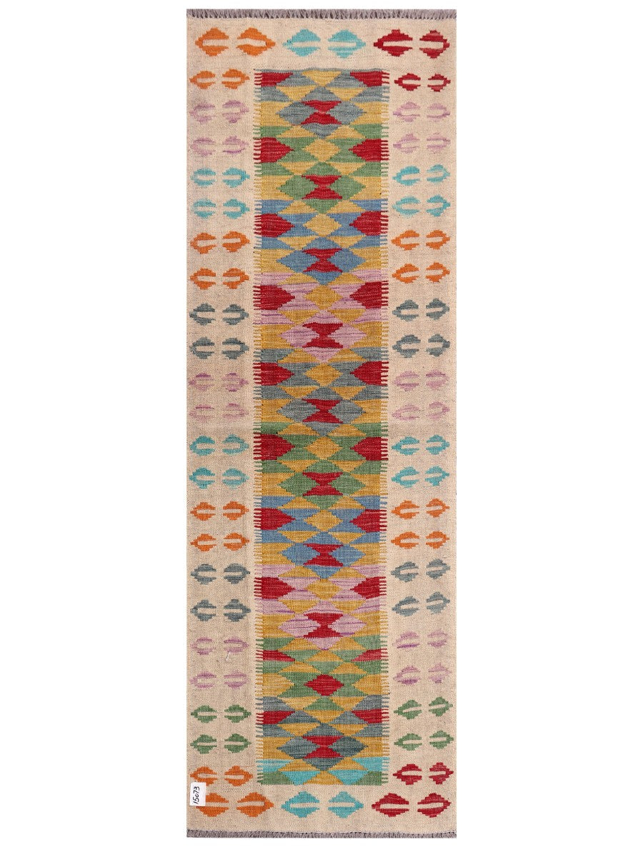 Maimana Afghanistan Kilim Rug - 210 x70 cm - Handmade