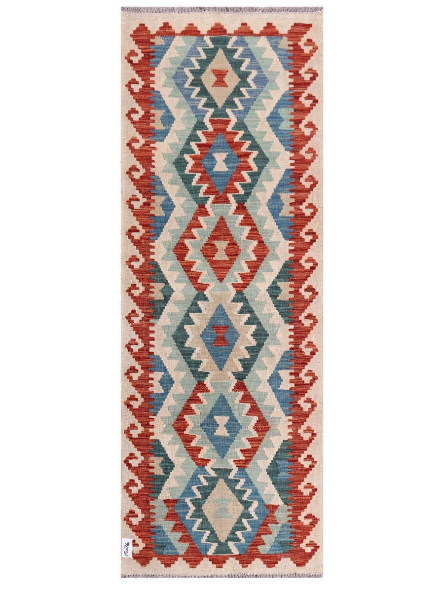 Maimana Afghanistan Kilim Rug - 198 x72 cm - Handmade