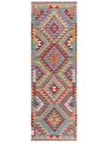 Maimana Afghanistan Kilim Rug - 205 x69 cm - Handmade