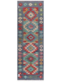 Maimana Afghanistan Kilim Rug - 204 x70 cm - Handmade