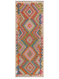 Maimana Afghanistan Kilim Rug - 198 x76 cm - Handmade