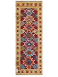 Maimana Afghanistan Kilim Rug - 195 x72 cm - Handmade