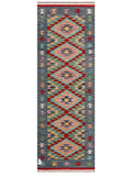 Maimana Afghanistan Kilim Rug - 202 x70 cm - Handmade