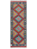 Maimana Afghanistan Kilim Rug - 199 x69 cm - Handmade