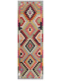 Maimana Afghanistan Kilim Rug - 198 x66 cm - Handmade