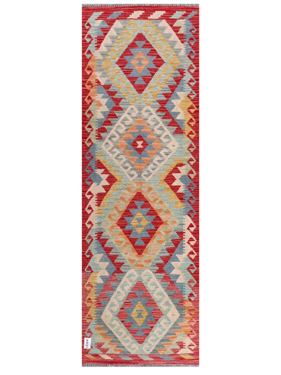 Maimana Afghanistan Kilim Rug - 207 x69 cm - Handmade