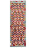 Maimana Afghanistan Kilim Rug - 203 x74 cm - Handmade