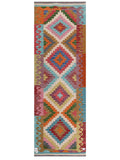 Maimana Afghanistan Kilim Rug - 204 x70 cm - Handmade