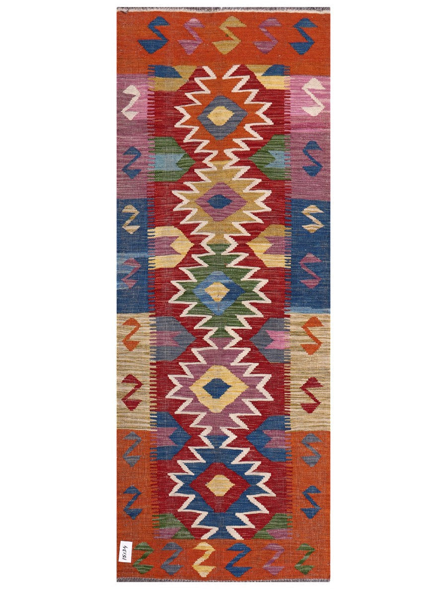 Maimana Afghanistan Kilim Rug - 187 x72 cm - Handmade