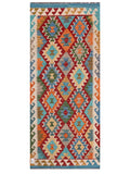 Maimana Afghanistan Kilim Rug - 204 x88 cm - Handmade