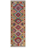 Maimana Afghanistan Kilim Rug - 236 x77 cm - Handmade