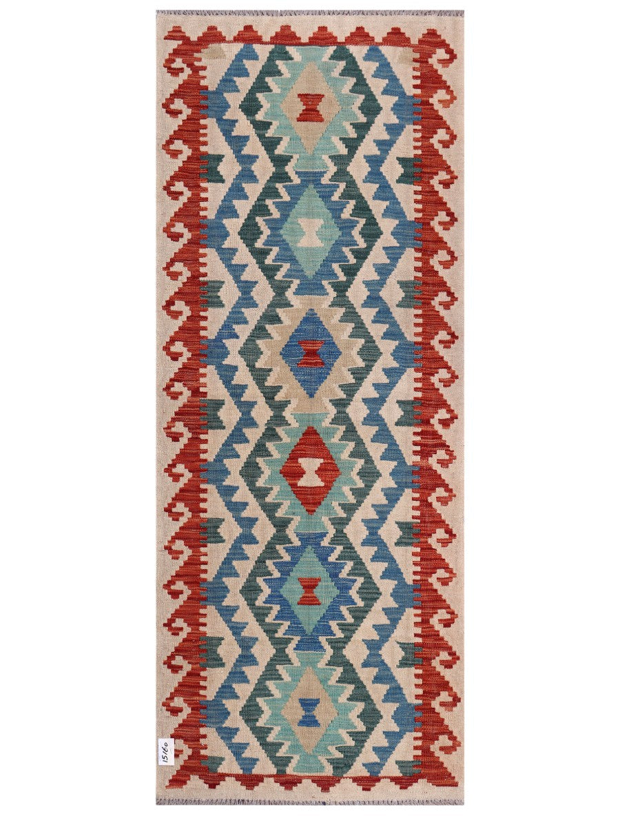 Maimana Afghanistan Kilim Rug - 196 x78 cm - Handmade