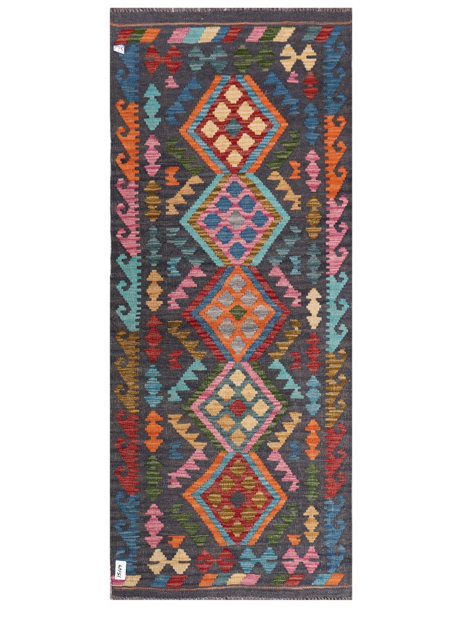 Maimana Afghanistan Kilim Rug - 195 x82 cm - Handmade