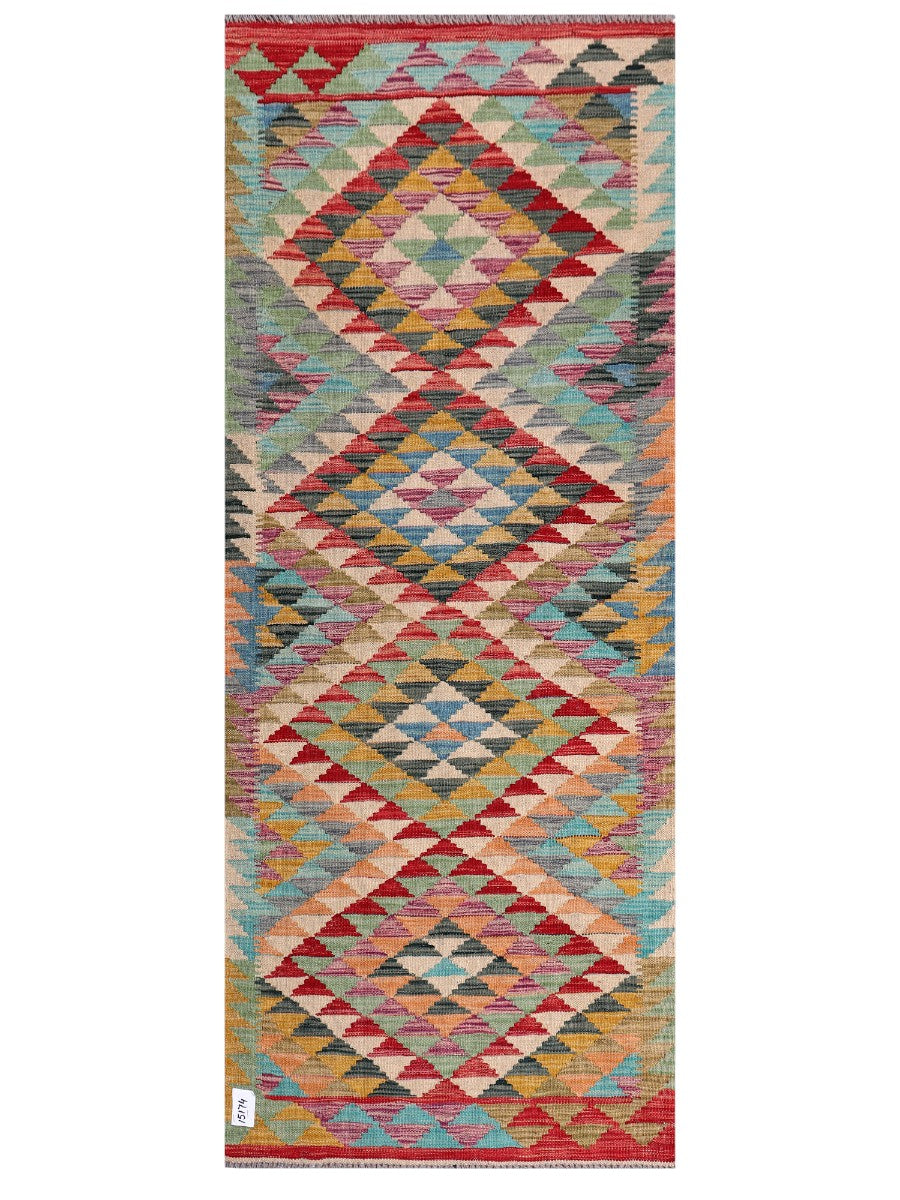 Maimana Afghanistan Kilim Rug - 197 x79 cm - Handmade
