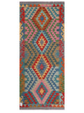 Maimana Afghanistan Kilim Rug - 195 x84 cm - Handmade