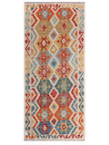 Maimana Afghanistan Kilim Rug - 208 x93 cm - Handmade