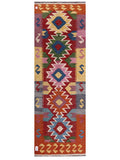 Maimana Afghanistan Kilim Rug - 206 x70 cm - Handmade