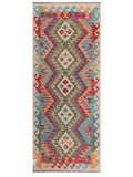 Maimana Afghanistan Kilim Rug - 206 x84 cm - Handmade