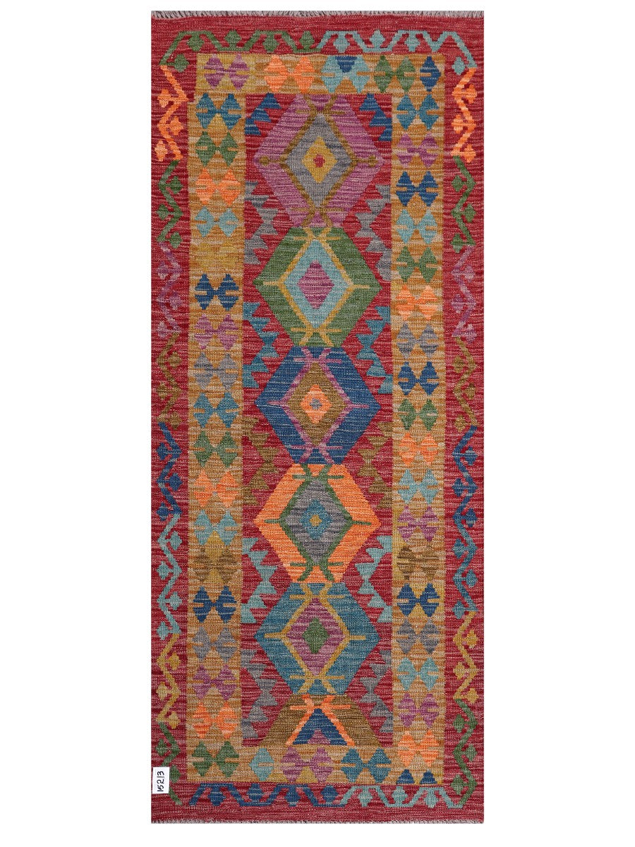 Maimana Afghanistan Kilim Rug - 195 x82 cm - Handmade