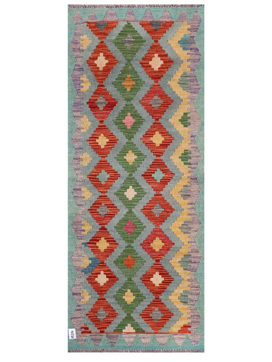 Maimana Afghanistan Kilim Rug - 199 x80 cm - Handmade