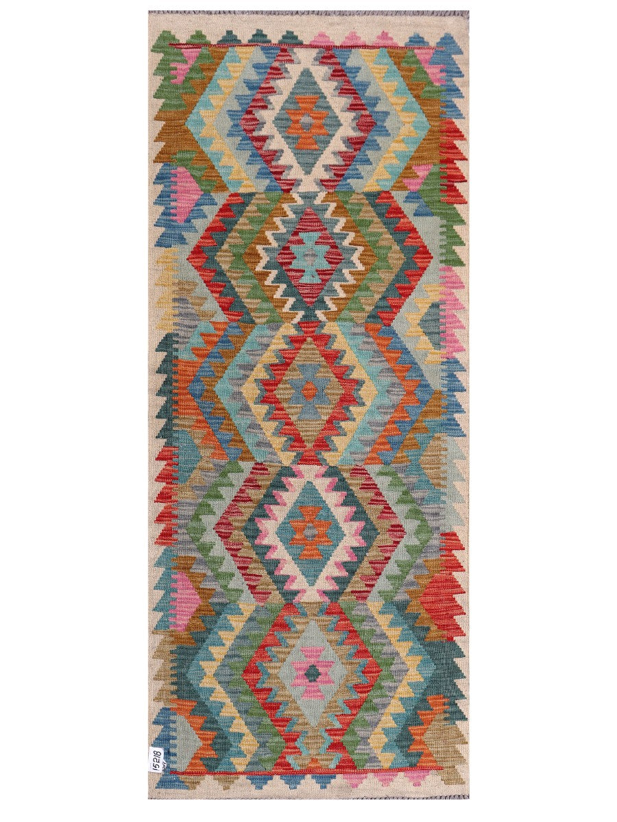 Maimana Afghanistan Kilim Rug - 194 x81 cm - Handmade